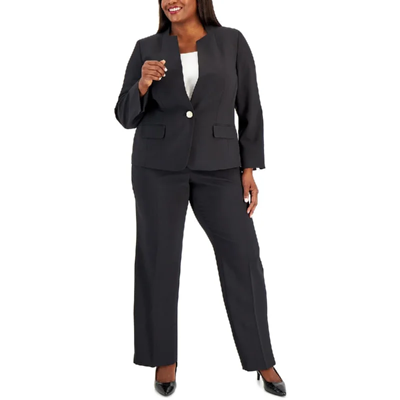 women's dress pants Le Suit Womens Plus Solid  Dress Pants