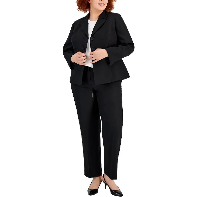 fashionable women's pants Le Suit Womens Plus Solid  Dress Pants