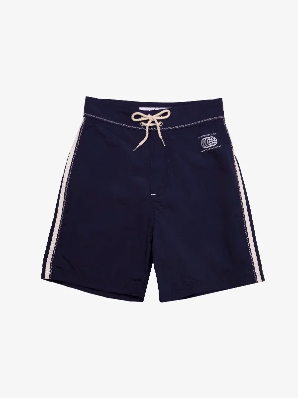 simple beach shorts women Made Some Long Shorts - Navy & White