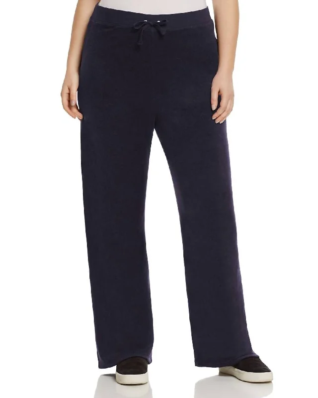 formal pants for women Mar Vista Microterry Track Pants In Navy Blue