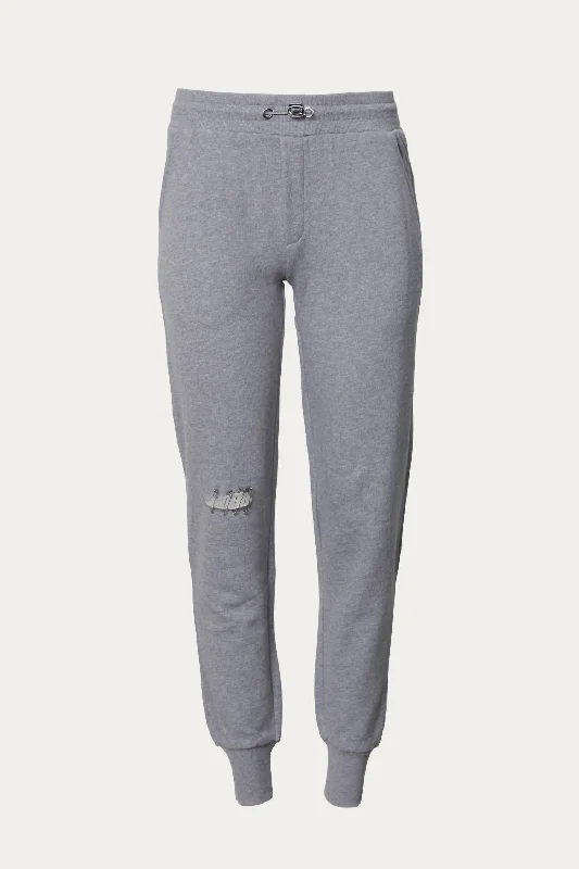 tailored slim pants for women Pins Joggers In Grey