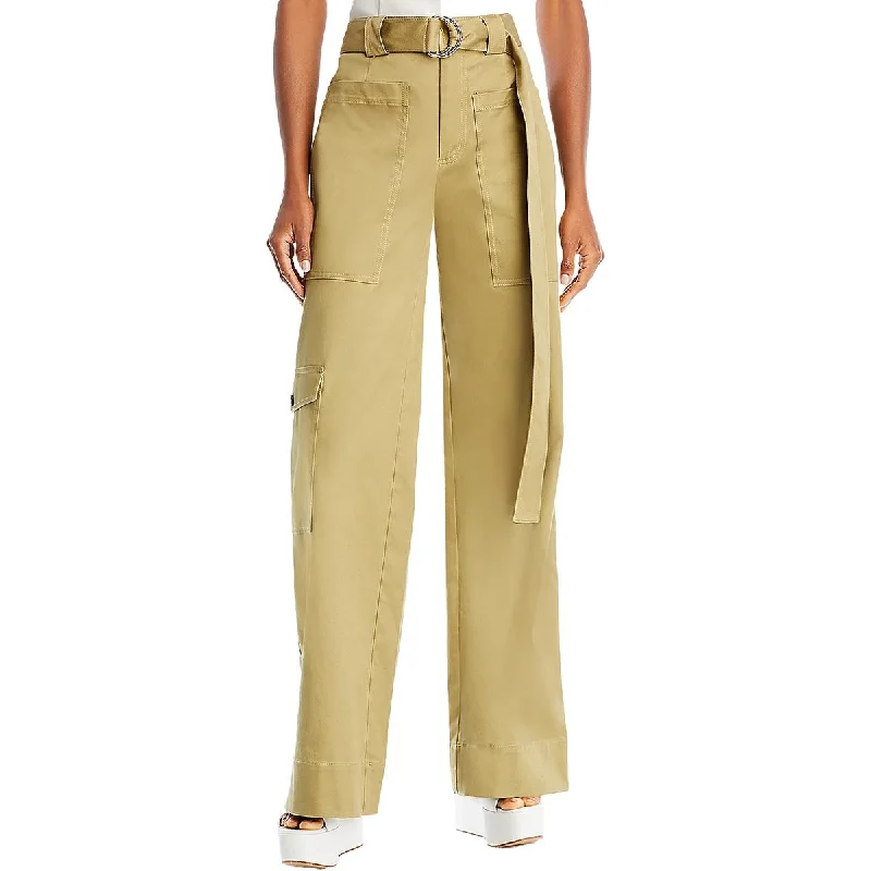 women's cozy cotton pants Proenza Schouler Womens Cargo High Rise Cargo Pants