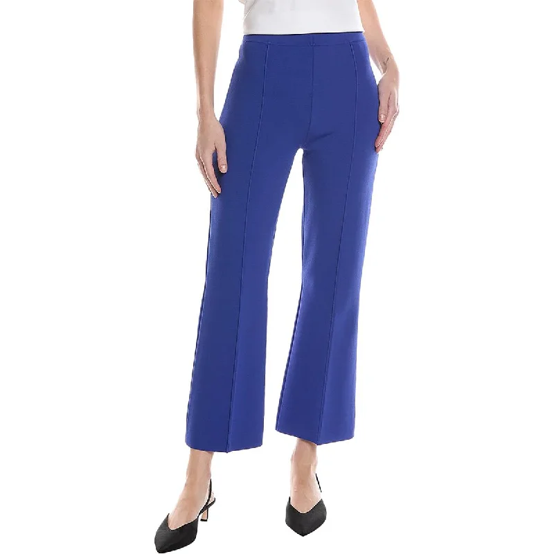 elegant chic trousers for women Theory Womens Flare Elastic Waist Dress Pants