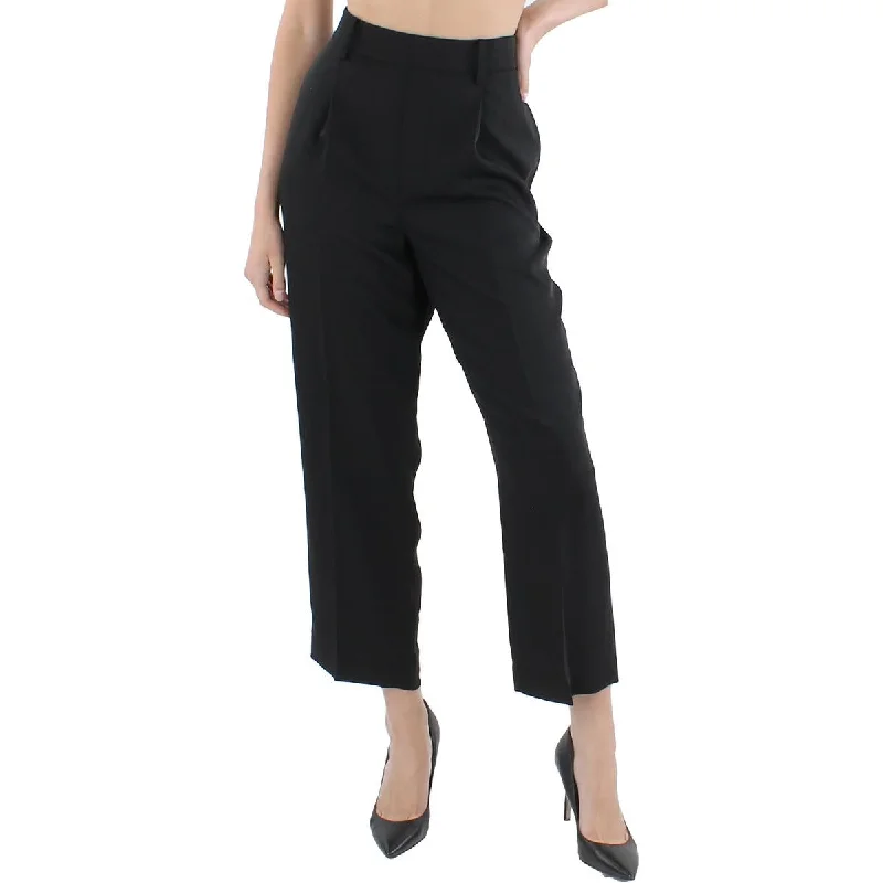 casual fit pants for women Vince Womens Pleated Tapered Cropped Pants