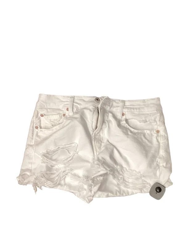 chic tailored shorts for women White Shorts American Eagle, Size 8