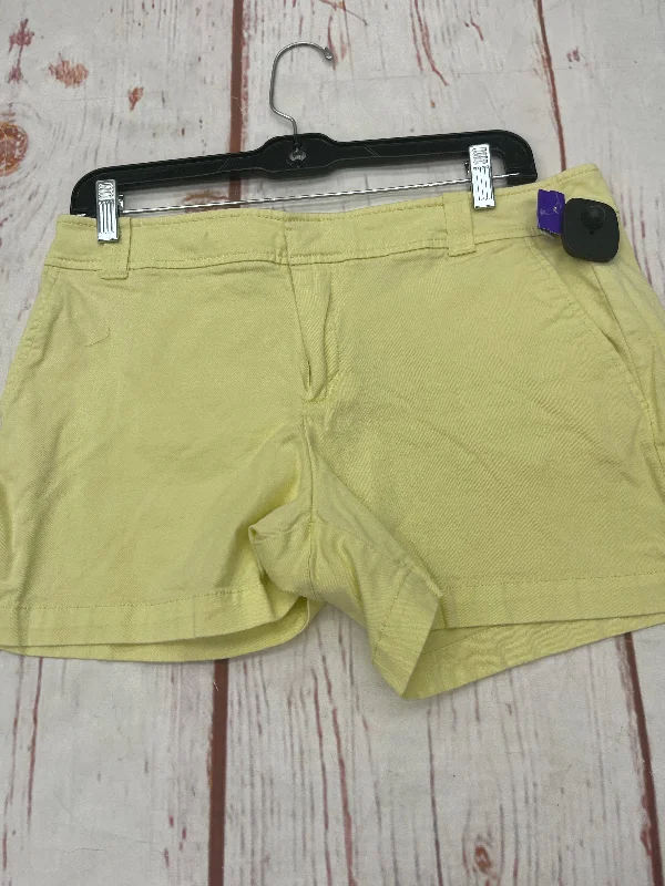 striped denim shorts women Yellow Shorts New York And Co, Size 8